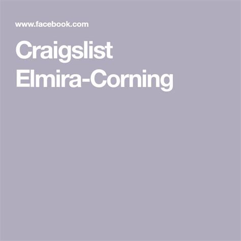 craigslist elmira